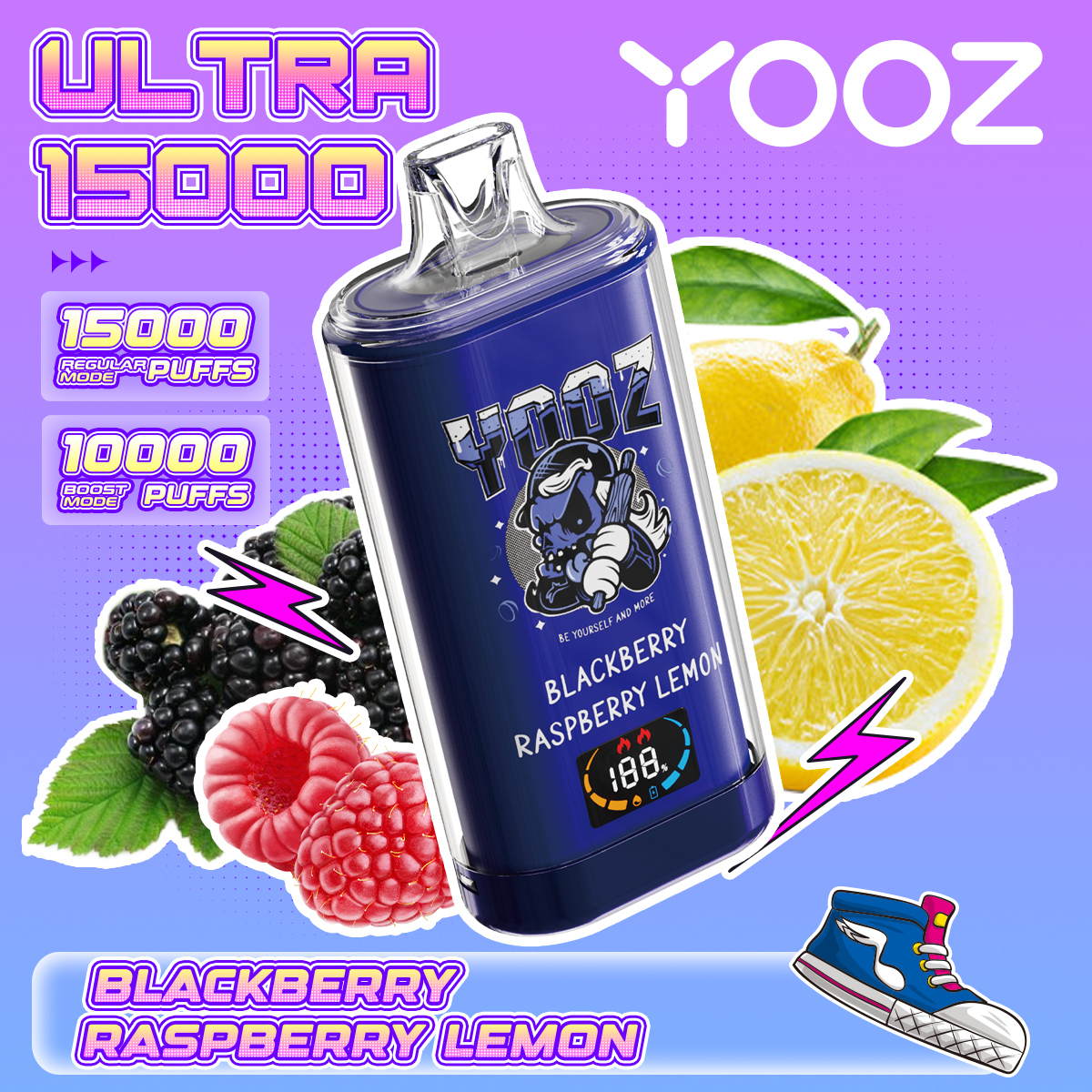 BLACKBERRY RASPBERRY LEMON—YOOZ ULTRA 15000