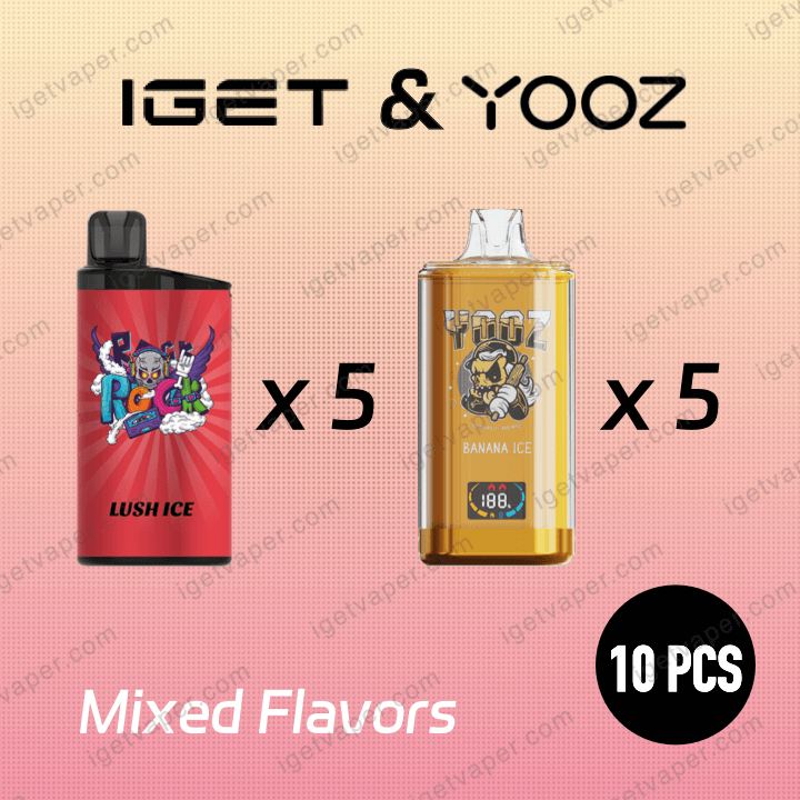10-PIECE-SET - IGET Bar x5pcs + YOOZ ULTRA x5pcs