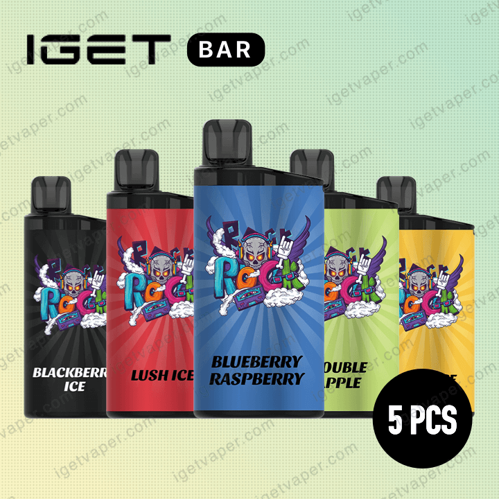 5-PIECE SET - IGET BAR 3500 PUFFS