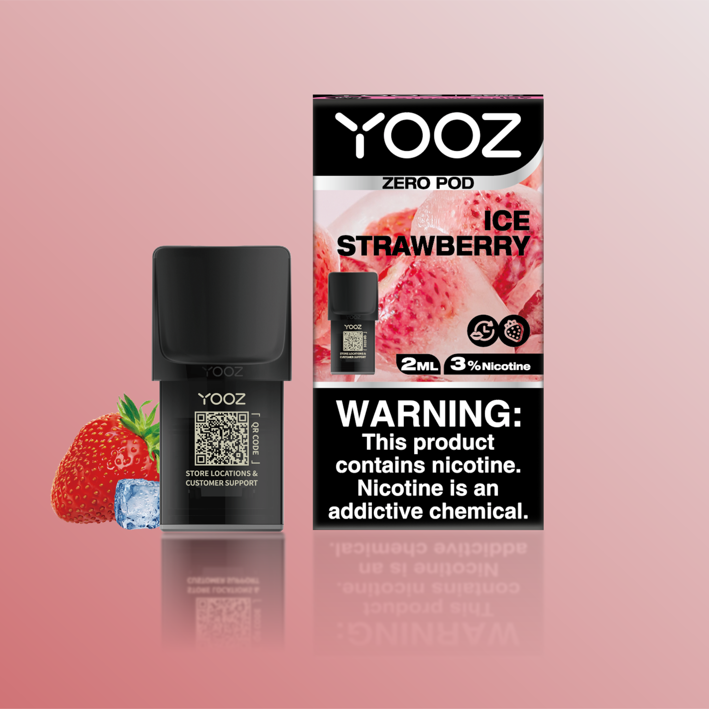 ICE STRAWBERRY-YOOZ ZERO V3 POD