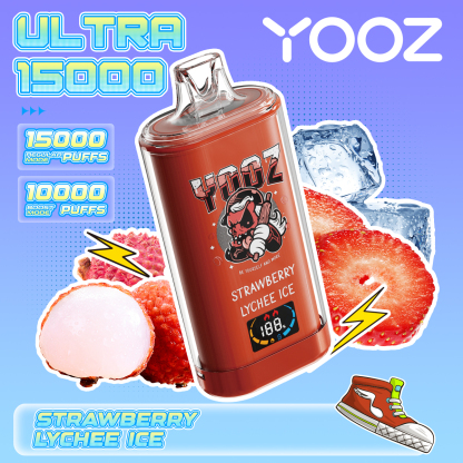 STRAWBERRY LYCHEE ICE—YOOZ ULTRA 15000
