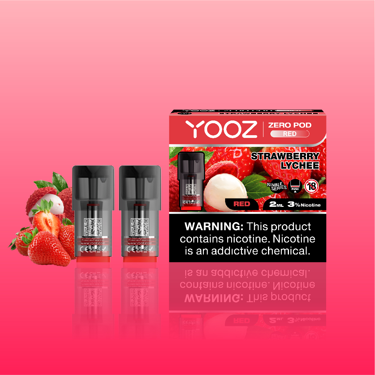 Strawberry Lychee - YOOZ ZERO V3 POD