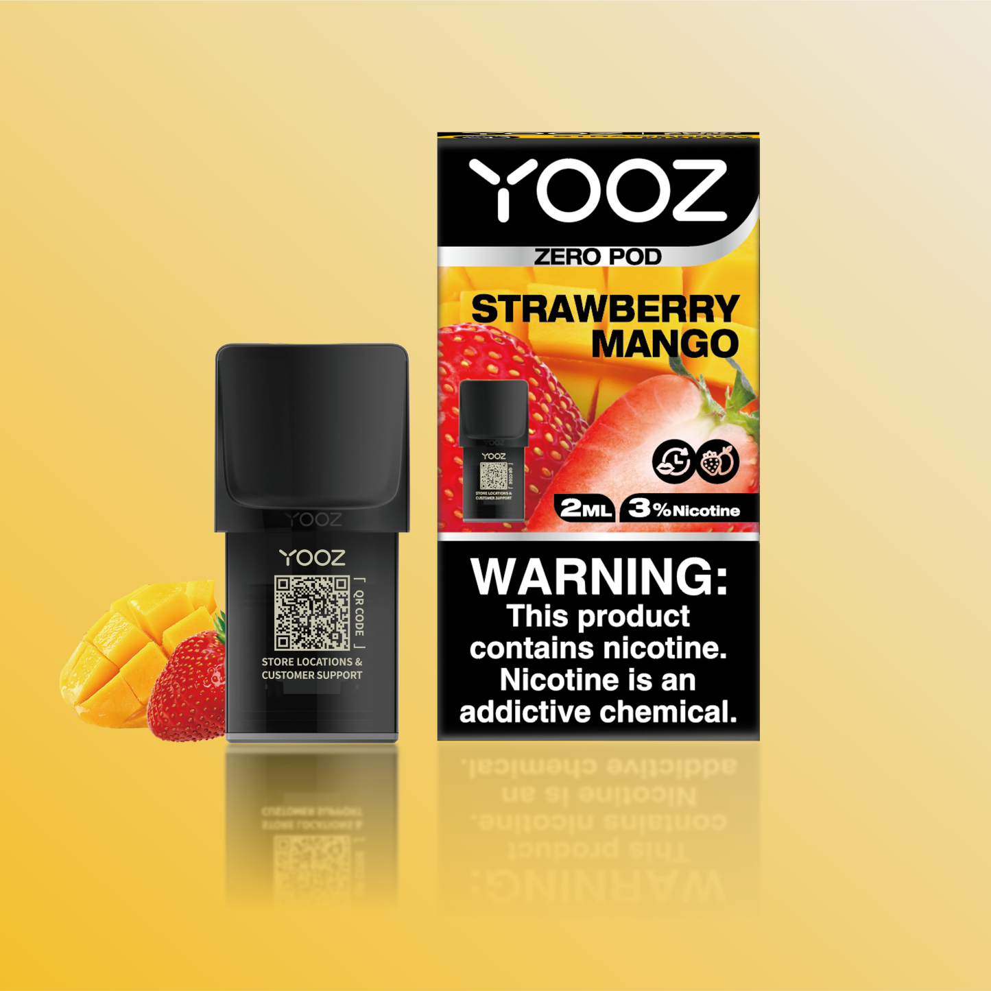 STRAWBERRY MANGO-YOOZ ZERO V3 POD