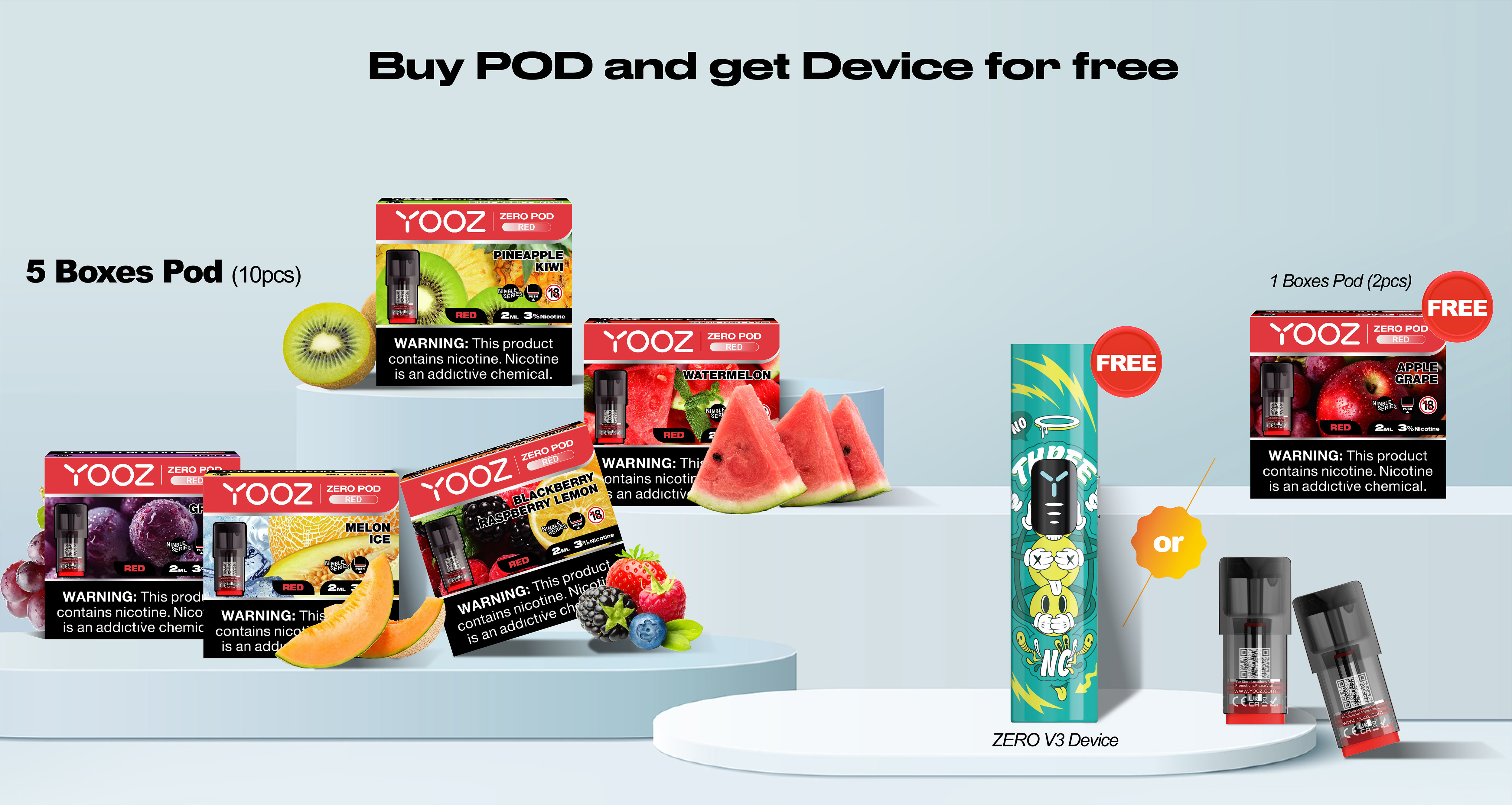 ZERO V3 POD 5 Boxes (2 per box)