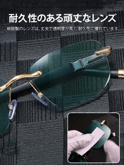 インテリジェントオートズーム機能付き老眼鏡