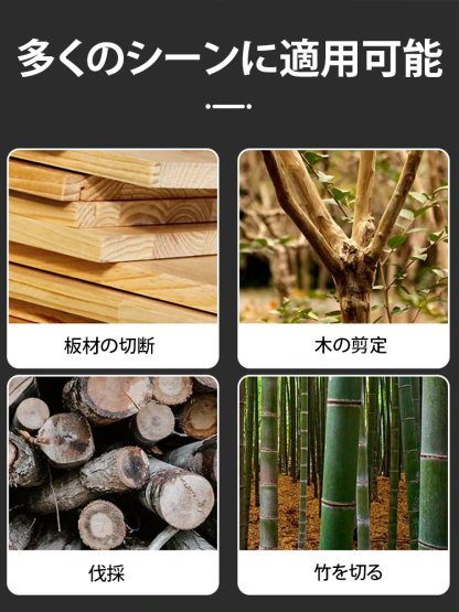 高性能小型充電式電動チェーンソー