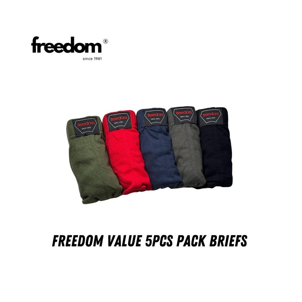FREEDOM Men Underwear Cotton Brief (5 Pcs) FD051-5
