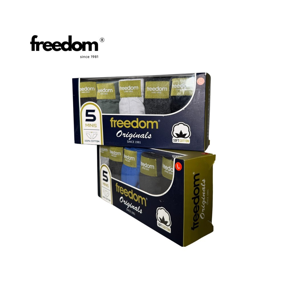 FREEDOM Men Underwear Cotton Brief (5 Pcs) FD053-5