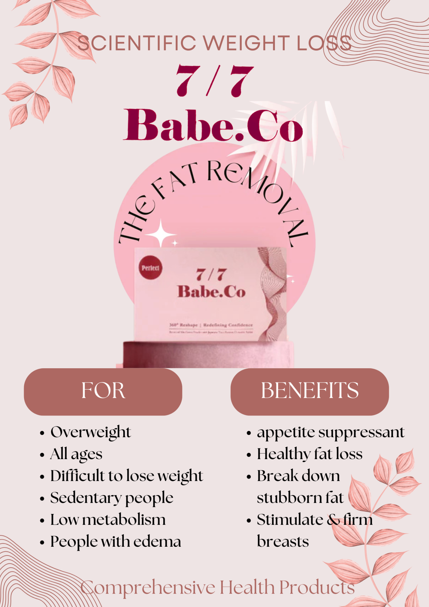 [Ready Stock]Babe.Co 7/7 Fat Remover Slimbody diet chocolate减肥瘦身巧克力🍫 轻松享瘦 几天步入快乐减肥旅程 BABECO 77