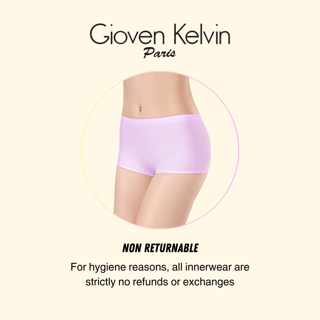 GIOVEN KELVIN 轻塑四角无痕冰丝内裤【BOYLEG】 - Size M to XL (2 pcs, Light weight) 