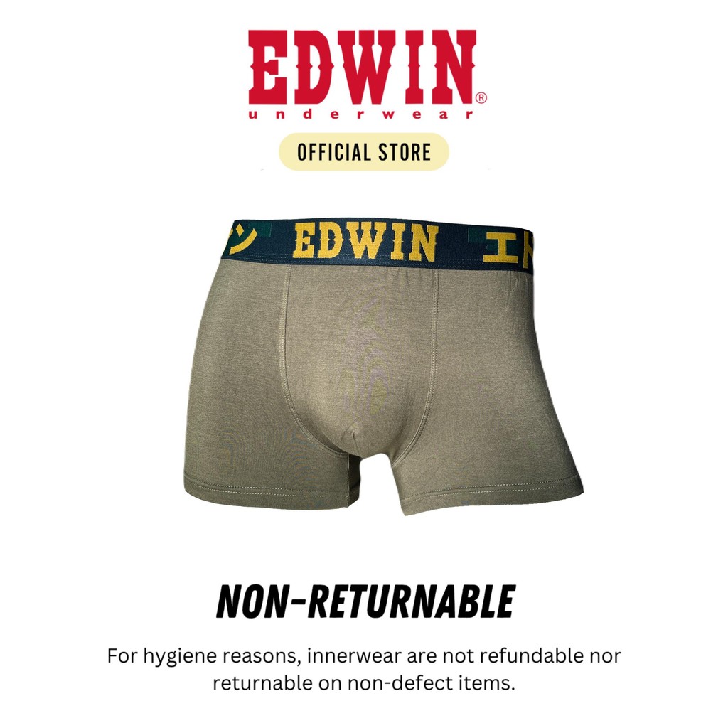 EDWIN SHORTY【EV2512-2M】Edwin Mens Underwear Bamboo Spandex 2pcs