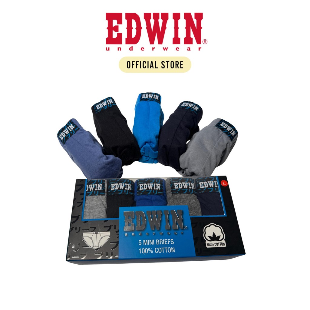 Edwin Underwear Cotton Edwin Mini Brief (5 Pcs) EV5545-5M