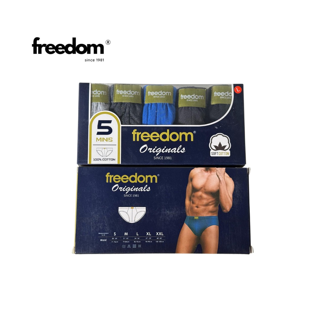 FREEDOM Men Underwear Cotton Brief (5 Pcs) FD053-5