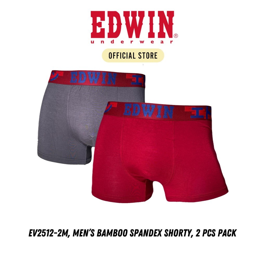 EDWIN SHORTY【EV2512-2M】Edwin Mens Underwear Bamboo Spandex 2pcs