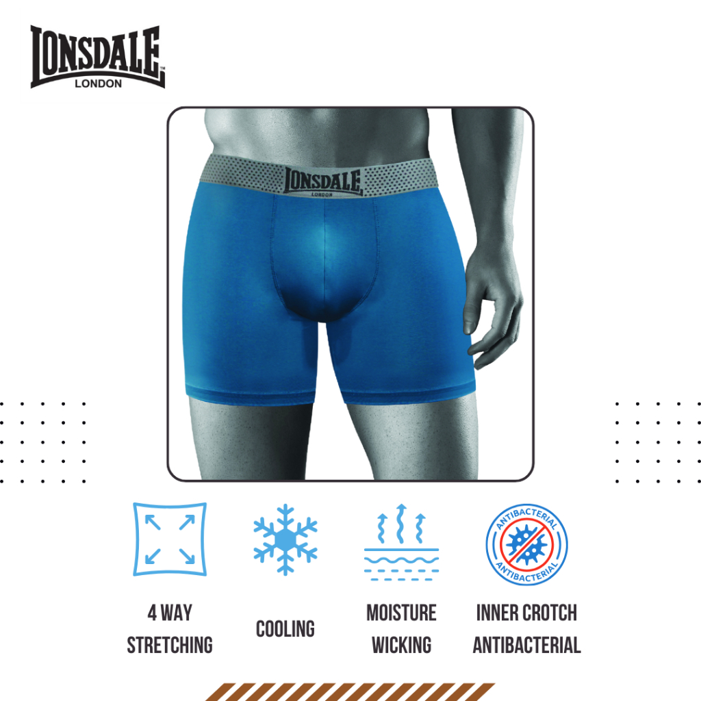 LONSDALE SUPERFINE MICROFIBER 2PK TRUNK MENS LON1017-T2