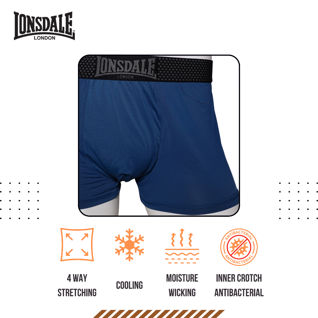 LONSDALE SUPERFINE MICROFIBER 2PK TRUNK MENS LON1016-S2