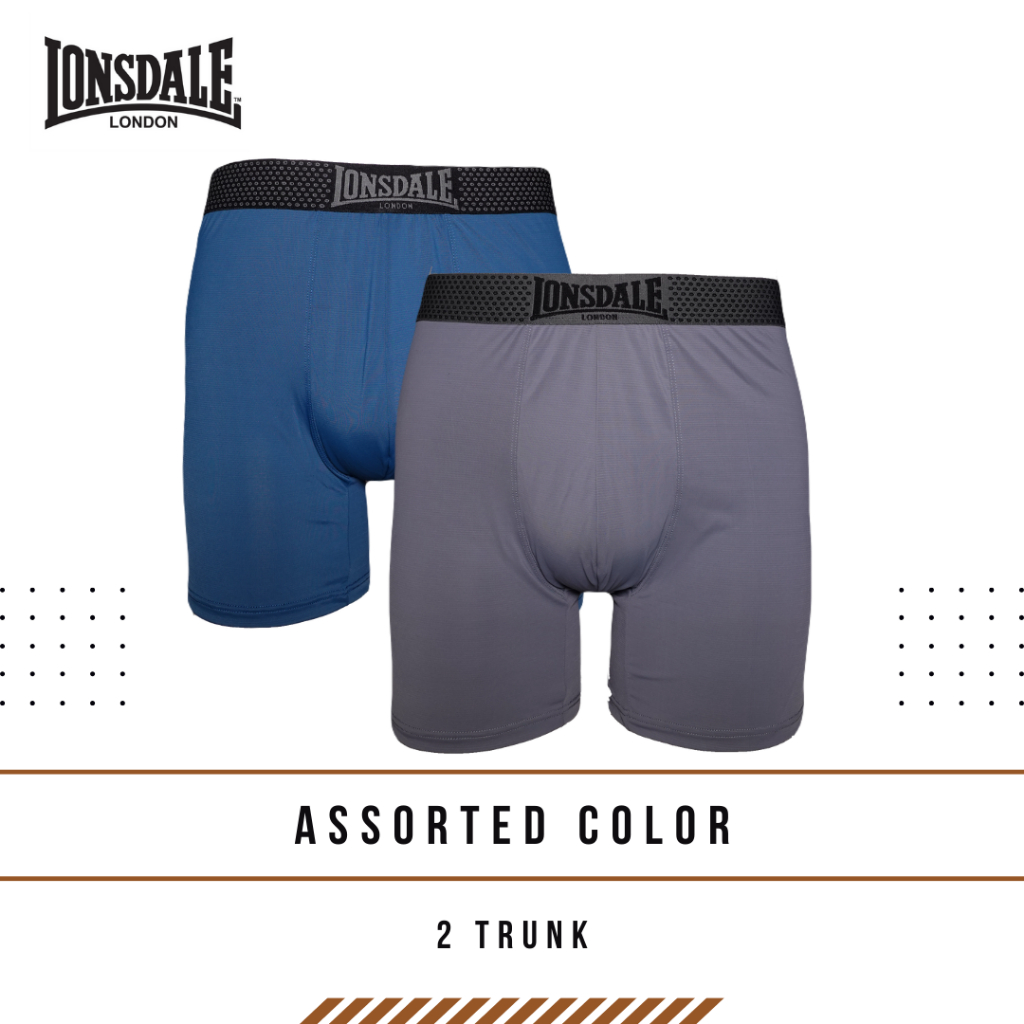 LONSDALE SUPERFINE MICROFIBER 2PK TRUNK MENS LON1017-T2