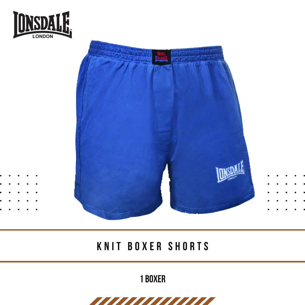 LONSDALE COTTON 1PK BOXER MENS LON1001-B1