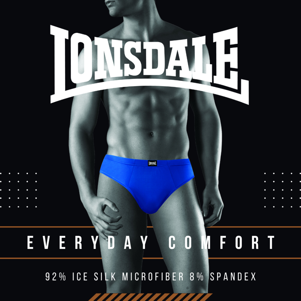 LONSDALE ICE SILK MICROFIBER 5PK MINI BRIEFS MENS LON1025-M2