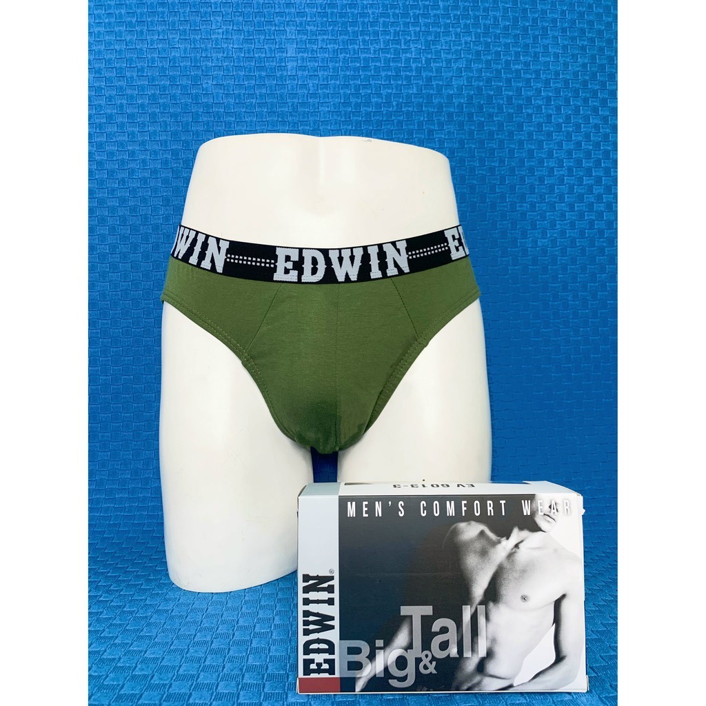 EV6013-3 Edwin Mens Underwear Cotton Big And Tall E/B Mini (3 Pcs) 