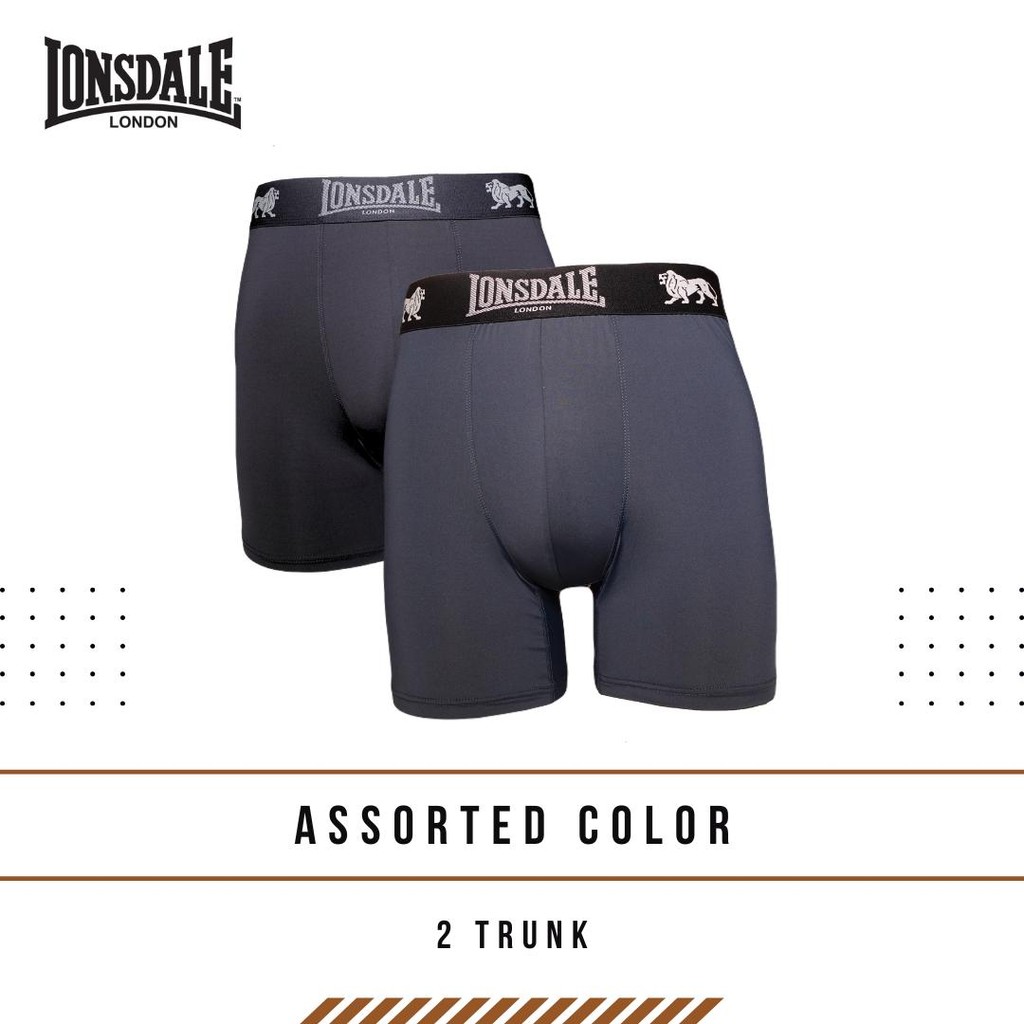 LONSDALE SUPERFINE MICROFIBER 2PK TRUNK MENS LON1009-T2