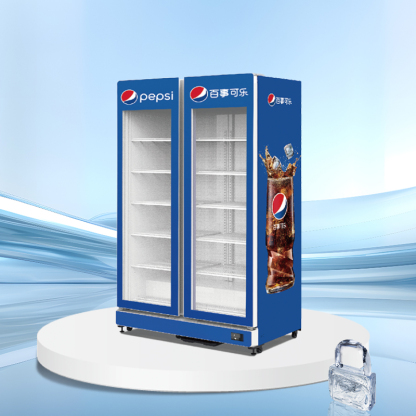 Glass door upright display cooler | AH Series | AHC