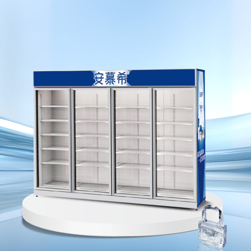 Glass door upright display cooler | AH Series | AHC