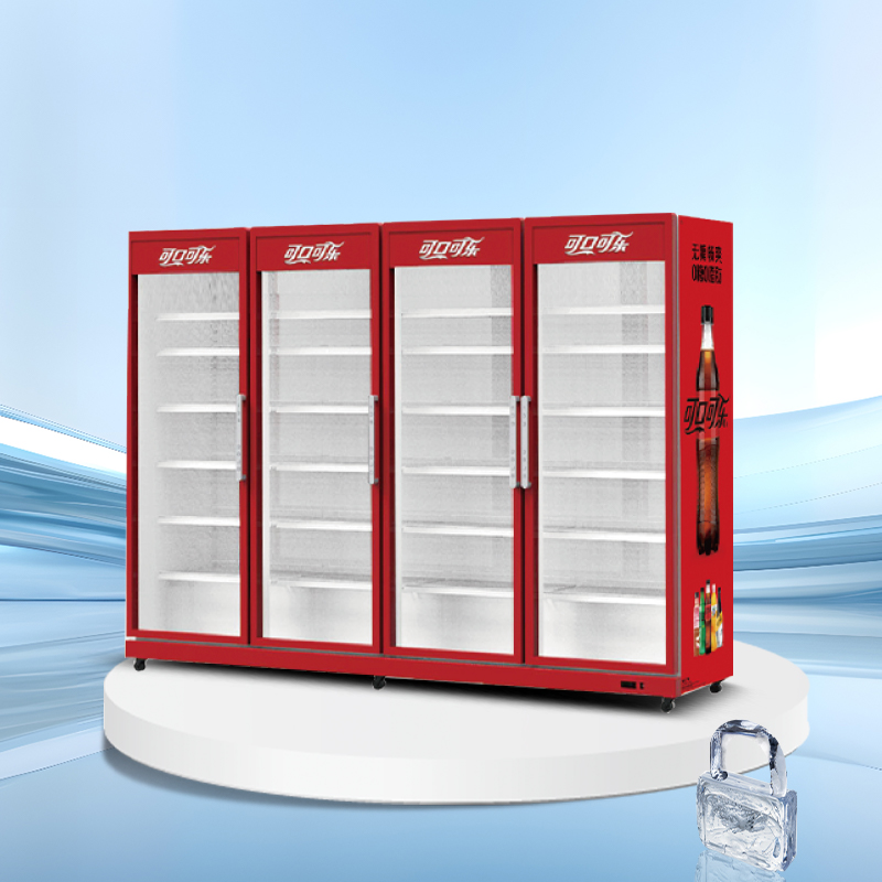 Glass door upright display cooler | AH Series | AHC
