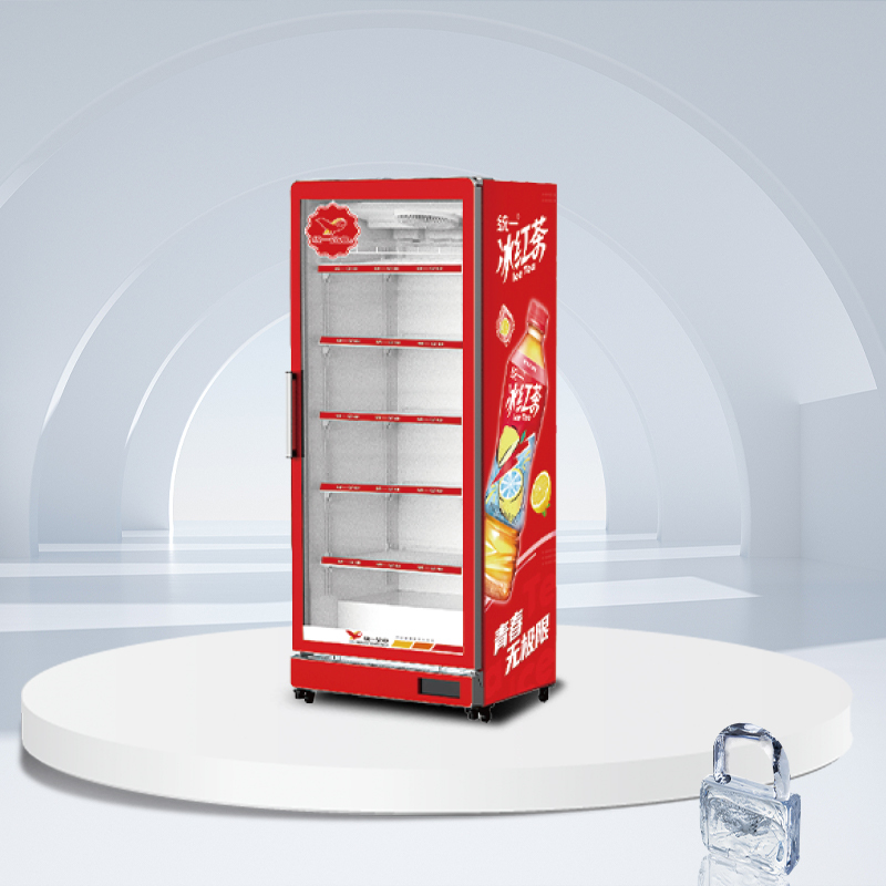 Glass door upright display cooler | AH Series | AHC