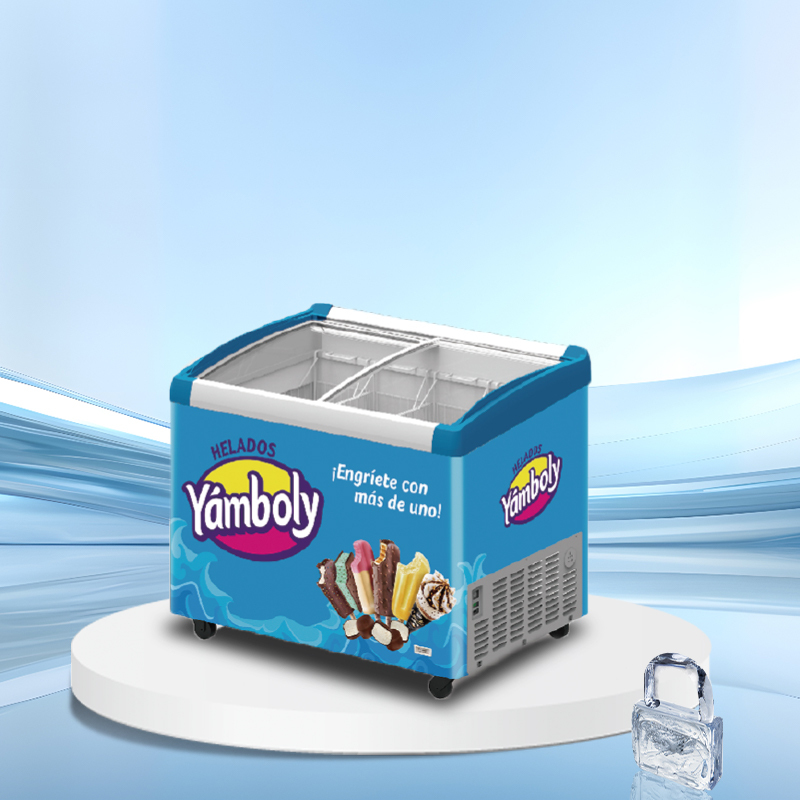 Glass lid horizontal ice cream display freezer丨AH SERIES丨AHIC