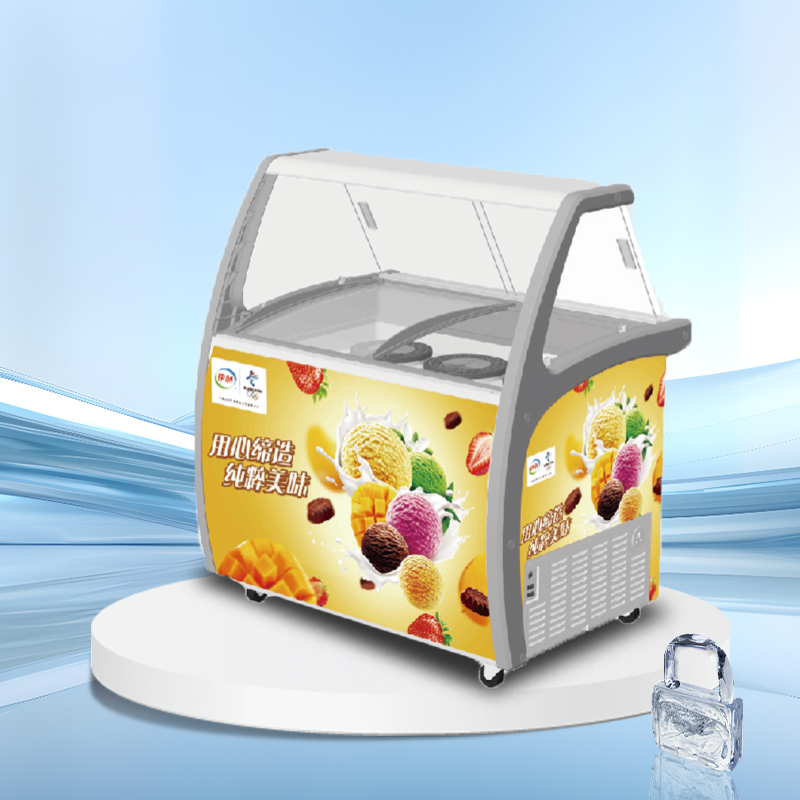 Glass lid horizontal ice cream display freezer丨AH SERIES丨AHIC