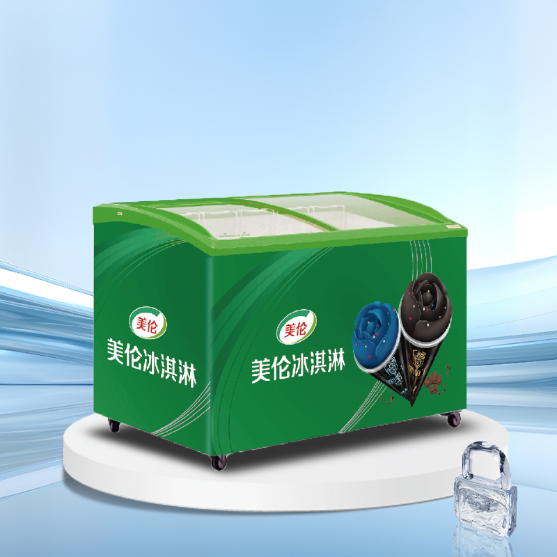 Glass lid horizontal ice cream display freezer丨AH SERIES丨AHIC