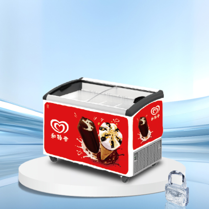 Glass lid horizontal ice cream display freezer丨AH SERIES丨AHIC