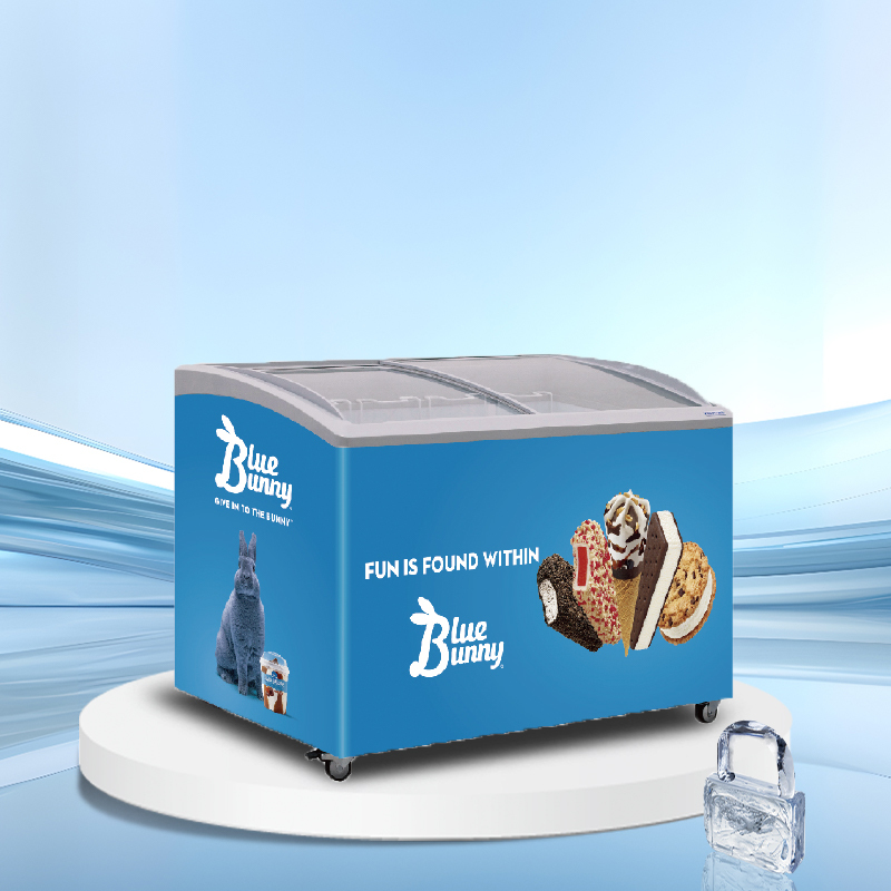 Glass lid horizontal ice cream display freezer丨AH SERIES丨AHIC