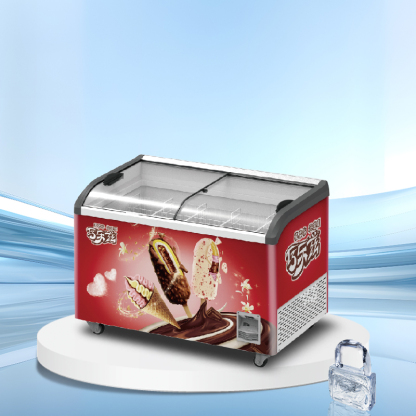 Glass lid horizontal ice cream display freezer丨AH SERIES丨AHIC