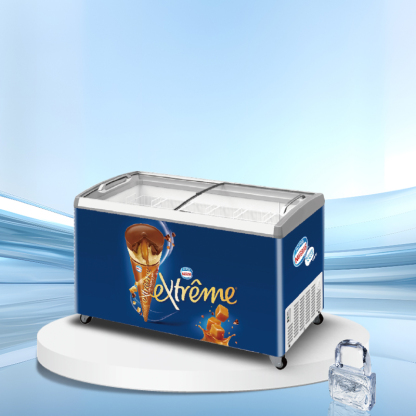Glass lid horizontal ice cream display freezer丨AH SERIES丨AHIC
