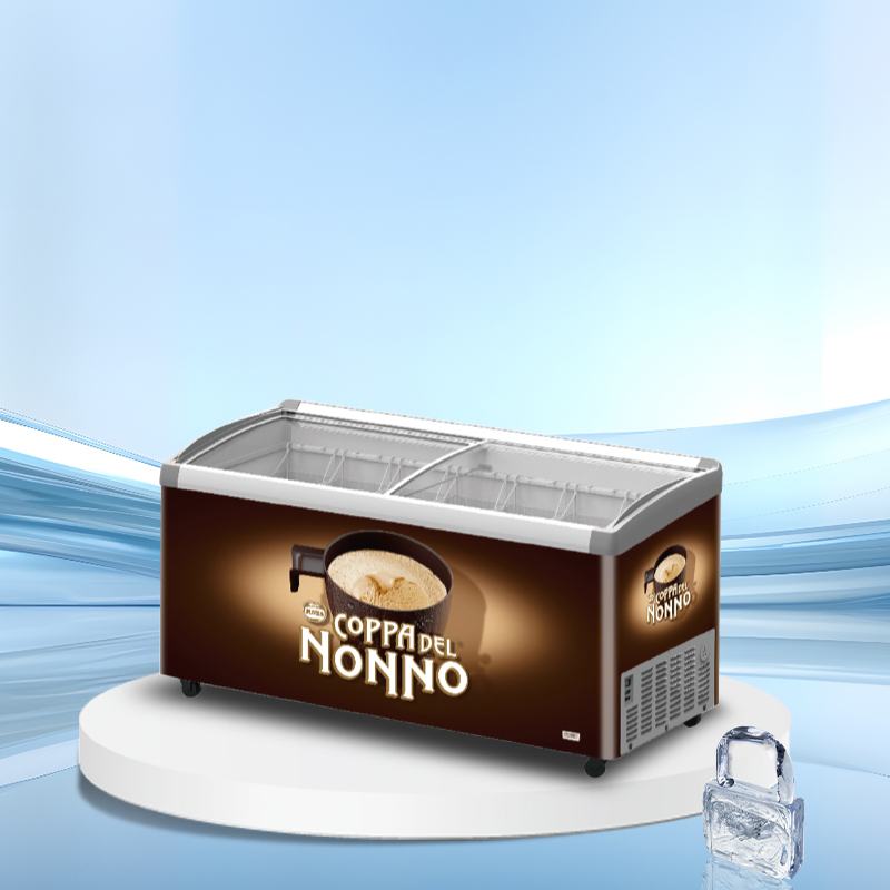 Glass lid horizontal ice cream display freezer丨AH SERIES丨AHIC