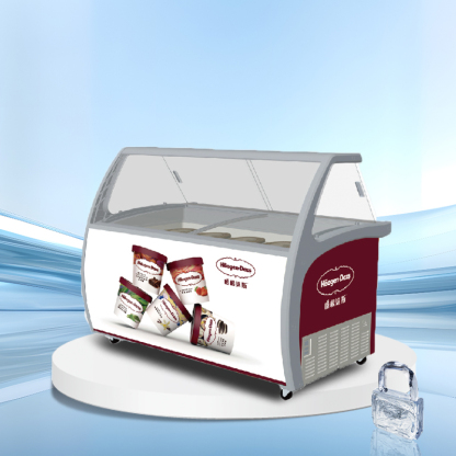 Glass lid horizontal ice cream display freezer丨AH SERIES丨AHIC