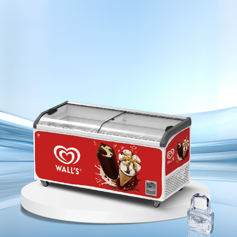 Glass lid horizontal ice cream display freezer丨AH SERIES丨AHIC