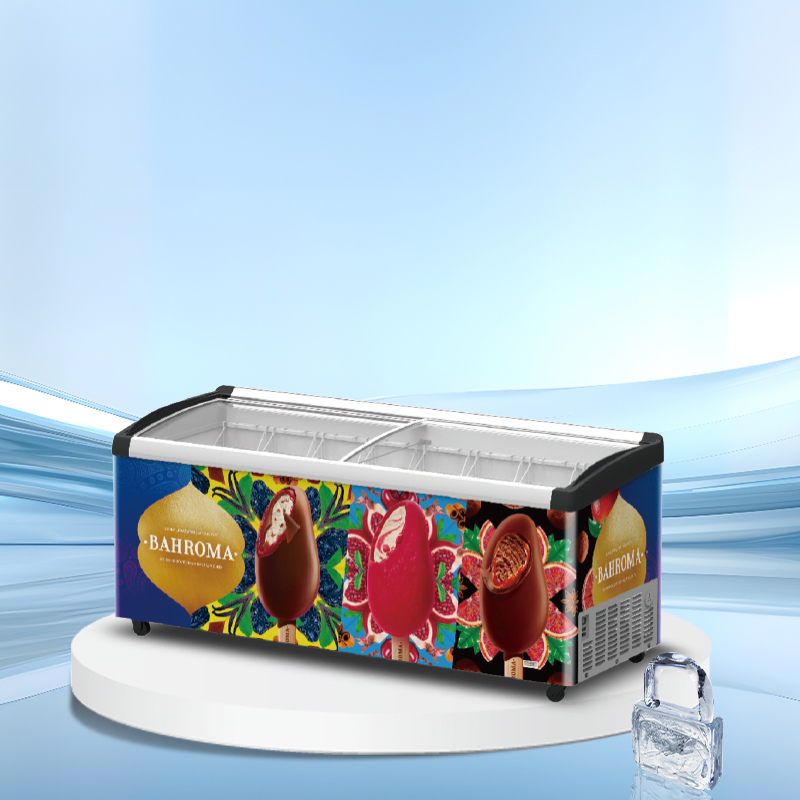 Glass lid horizontal ice cream display freezer丨AH SERIES丨AHIC