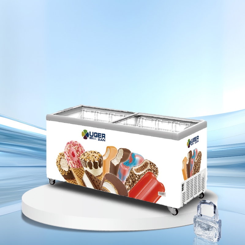 Glass lid horizontal ice cream display freezer丨AH SERIES丨AHIC