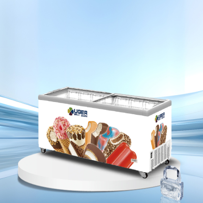 Glass lid horizontal ice cream display freezer丨AH SERIES丨AHIC