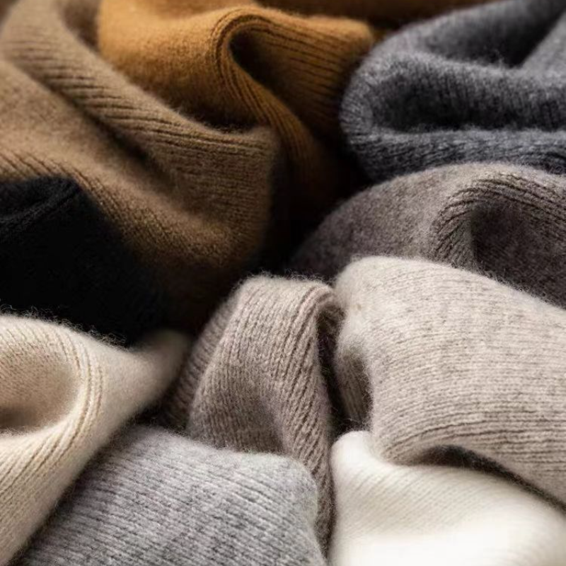 高腰顯瘦超彈羊毛寬褲 休閒拖地針織長褲