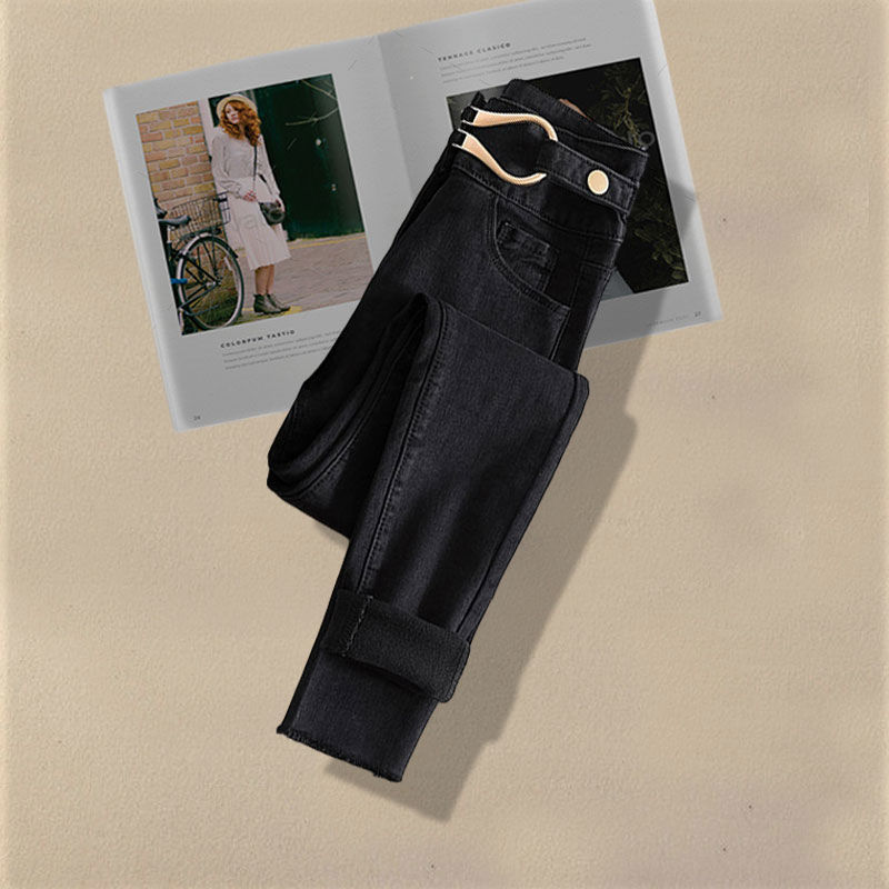 【單品可選】春秋套裝拼接針織上衣顯瘦牛仔褲兩件式組合