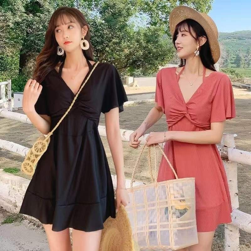 高級大碼泳衣 女士連體顯瘦款 遮肚設計