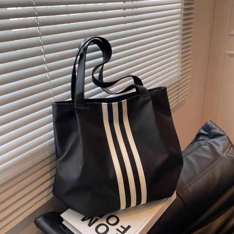 防水耐磨大容量托特包 慵懶風尼龍單肩包手提袋