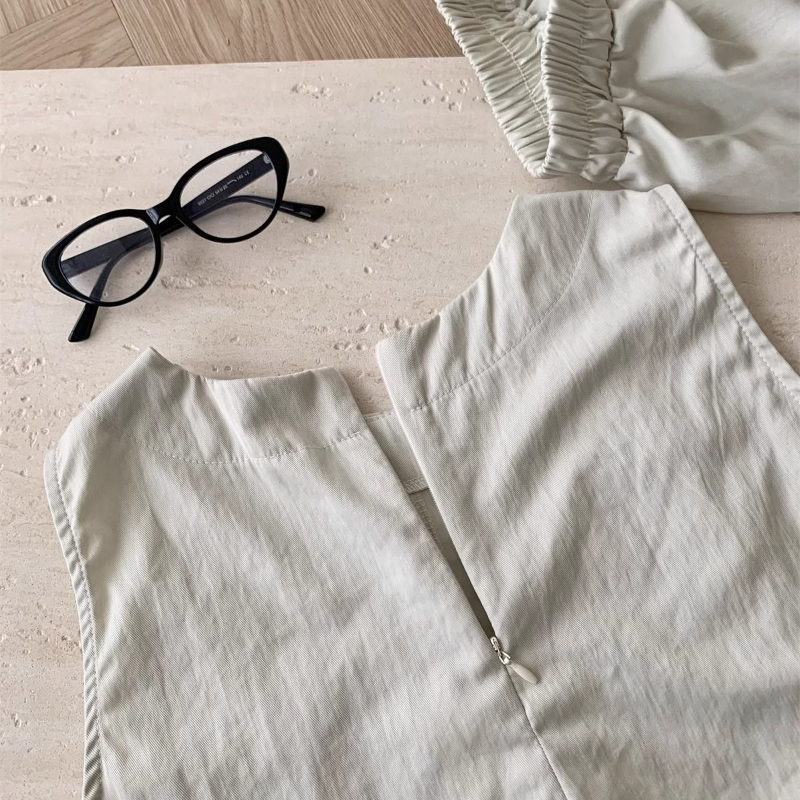 韓系木耳邊背心＋寬褲兩件式套裝 寬鬆修身顯瘦款 大尺碼友善版型