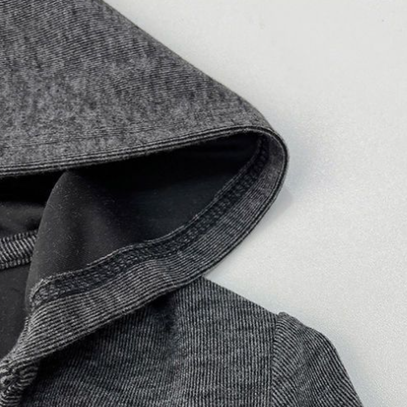 三件組合套裝 高級感灰色連帽長袖上衣 休閒寬褲 吊帶背心 簡約通勤百搭修身套裝