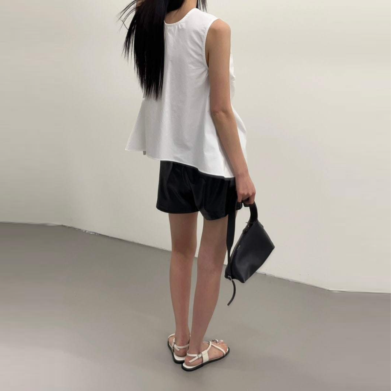 背心吊帶套頭夏季簡約正反穿襯衫