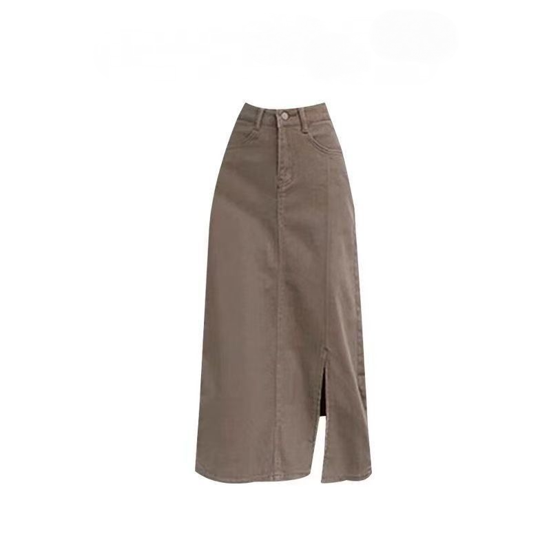 簡約三件式套裝 白襯衫×條紋背心×長裙 層次穿搭款